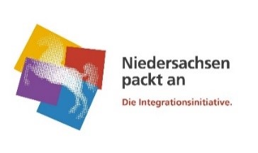Foerderlogo Niedersachsen packt an - Die Integrationsinitiative